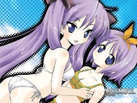 lucky star kagami hentai hentai girls ass hiiragi kagami tsukasa lucky star purple eyes hair swimsuit tagme page
